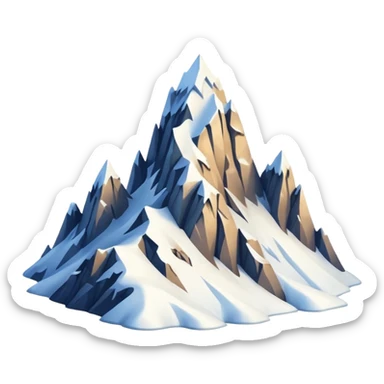 mountains alps sticker