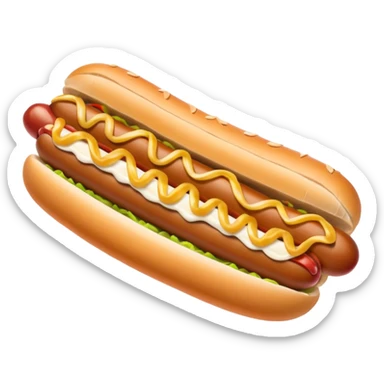 A Seattle style hotdog; a hot dog with cream cheese and grilled onions on it sticker