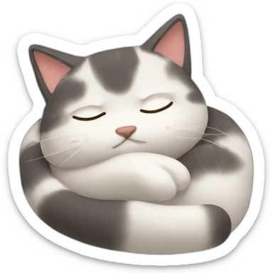 sleepy-cat sticker