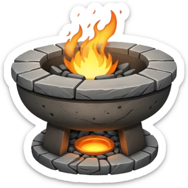 A Japanese stone forge sticker