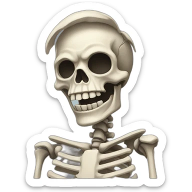 Skeleton goofy aah sticker