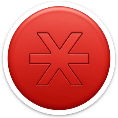 red minus symbol sticker
