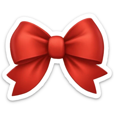 Red bow sticker