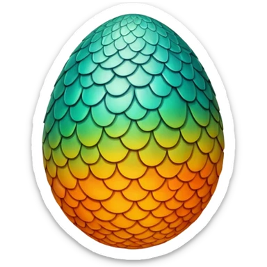 generate realistic detailed dragon egg sticker