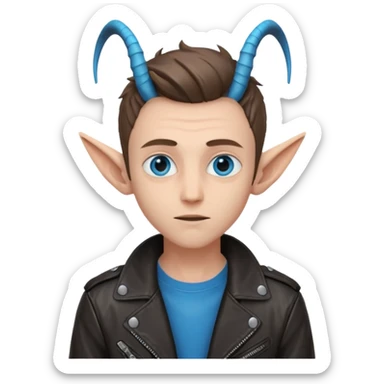 24 year old boy with long alien ears sticker