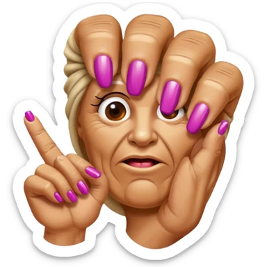 stinky finger sticker