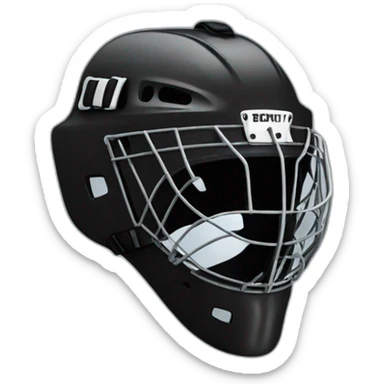 Black hockey mask not black sticker