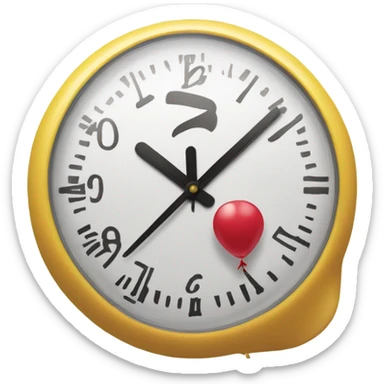 Ballon “bout time “ sticker