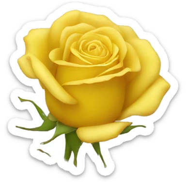 yellow rose sticker