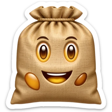 square sack of bag sticker