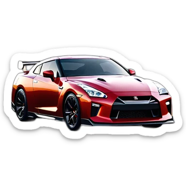 nissan gtr35 mixed with toyota supra mk4 sticker
