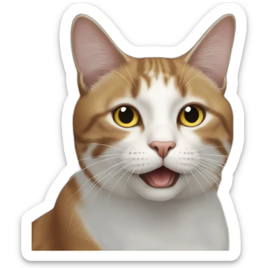 cat albatross sticker