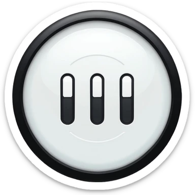 2 exclamation marks in a circle with white colour and its background in light blue colour sticker