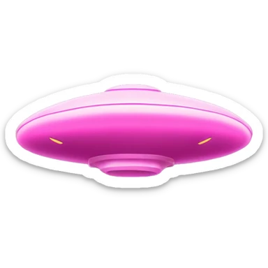 Pink UFO with "Mawari" written on it
 Fly at a great speed.
 It says Mawari on it. sticker
