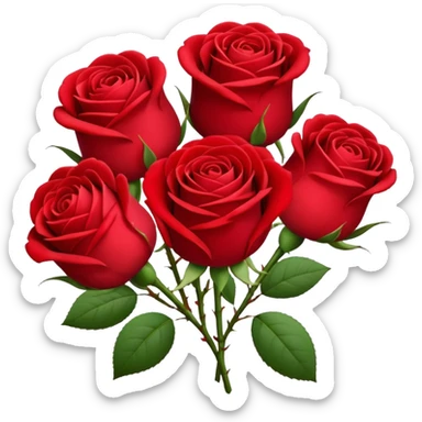 roses bouquet sticker