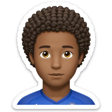 Chelsea player Esteban, with short curly hair and dark skin. sticker