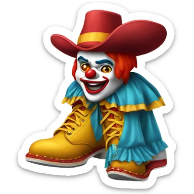 Payaso y zapatos  sticker