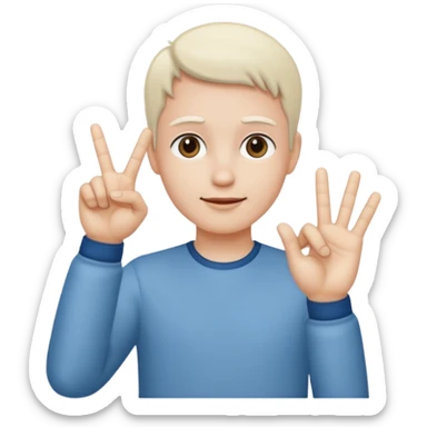 C est un signe de Gang ou tu rejoin juste ton anulaire a ton pouce et les gens verons que l index le majeur et l auriculaire  sticker