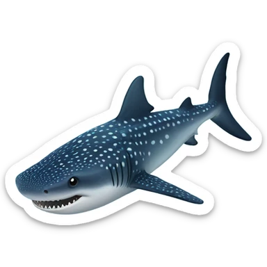 Whale shark sticker