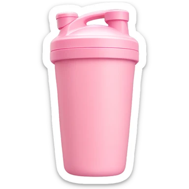 Light Pink protein shaker cup sticker