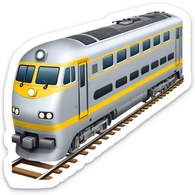 Australian passenger train (Iconic colour: Silver and yellow) sticker