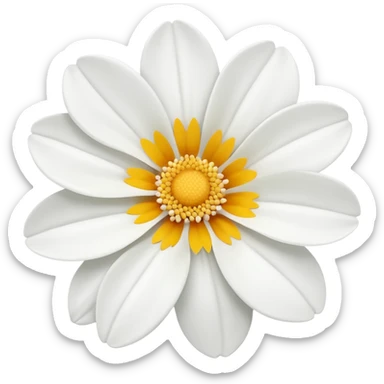 white flower emoji sticker