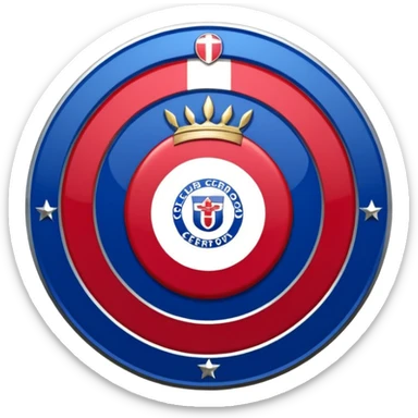 Escudo del club cerro porteño de Paraguay escudo original sticker