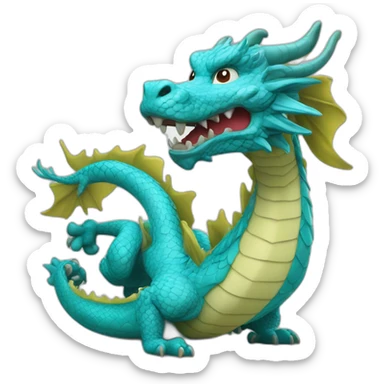 Un dragon chinois sticker