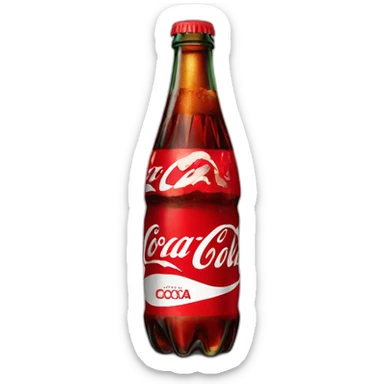 bottle of coca cola sticker