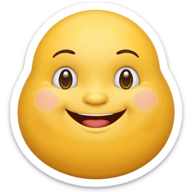 Overweight emoji sticker