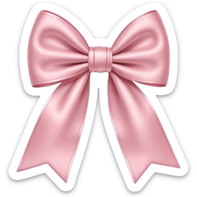 Light pink bow sticker