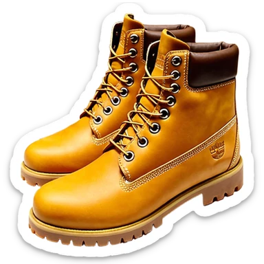 Сделай пару ботинок Timberland в классической расцветке sticker