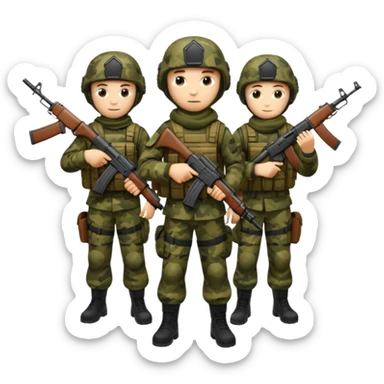 Forze speciali russe con la AK-47 sticker