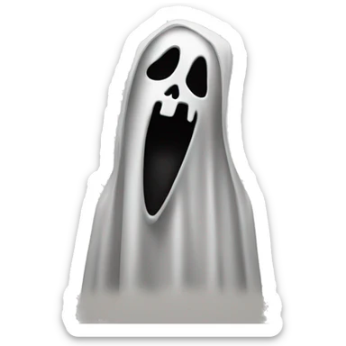 ghostface from scream movie  sticker