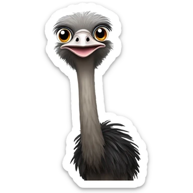 ostrich  sticker