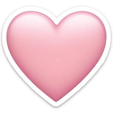light pink heart sticker