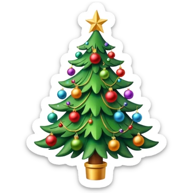 A cute and festive Christmas emoji that is appropriate for a work related groupchat sticker