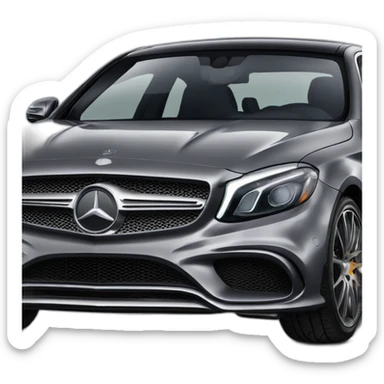 Gray Mercedes amg class a sticker