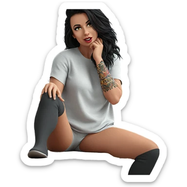 serene moment of solitude sticker