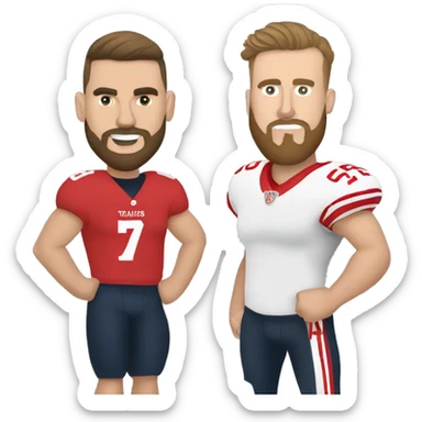 Taylor Swift and Travis Kelce sticker