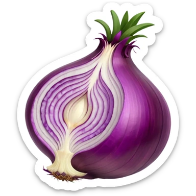 red onion with slices  sticker