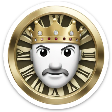 white gold rolex with a king crown sticker