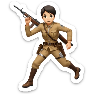 Attack on titan keşif birliği sticker