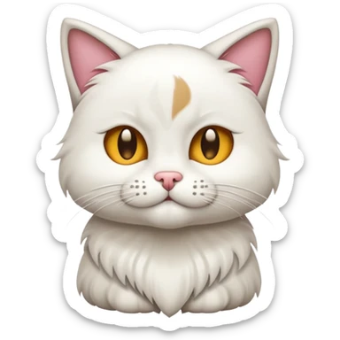 Gato besando a un perro  sticker