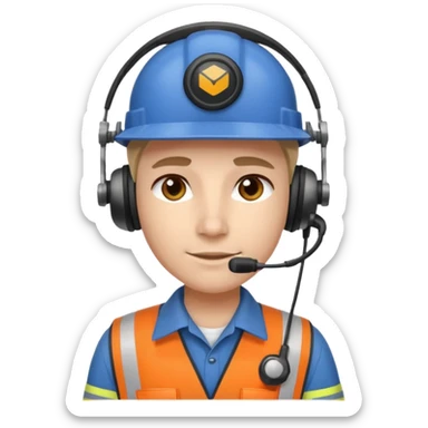 Dispatch department worker  sticker