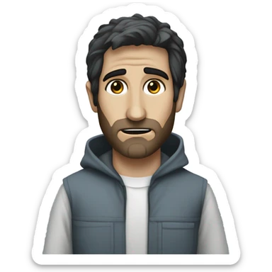 Jake Gyllenhaal as Donnie Darko in a Halloween costume sticker
