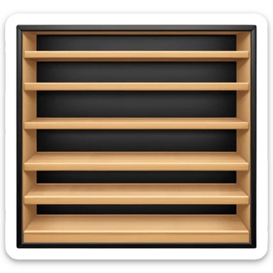 There's only one empty space left on the supermarket shelf. sticker