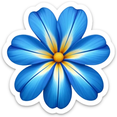 aestetic hawaian flower blue sticker