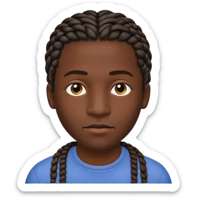 👦🏽 punle trenzas cortas de hombres pero que sea moreno  sticker