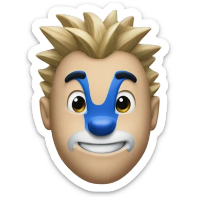 Sonic the hedgehog blue skin sticker